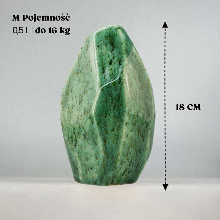 urna ceramiczna dla psa, czarna, rozmiar i pojemność